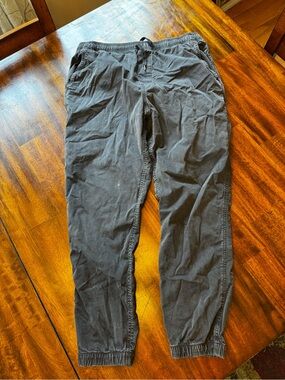 American Eagle Flex Men's Charcoal Gray Casual Drawstring Jogger Pants medium